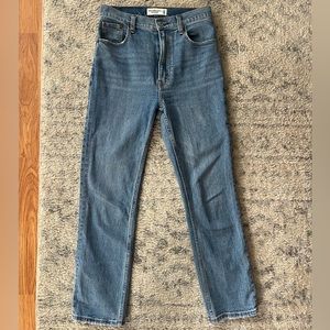 Abercrombie Ultra High Rise Ankle Straight Jeans